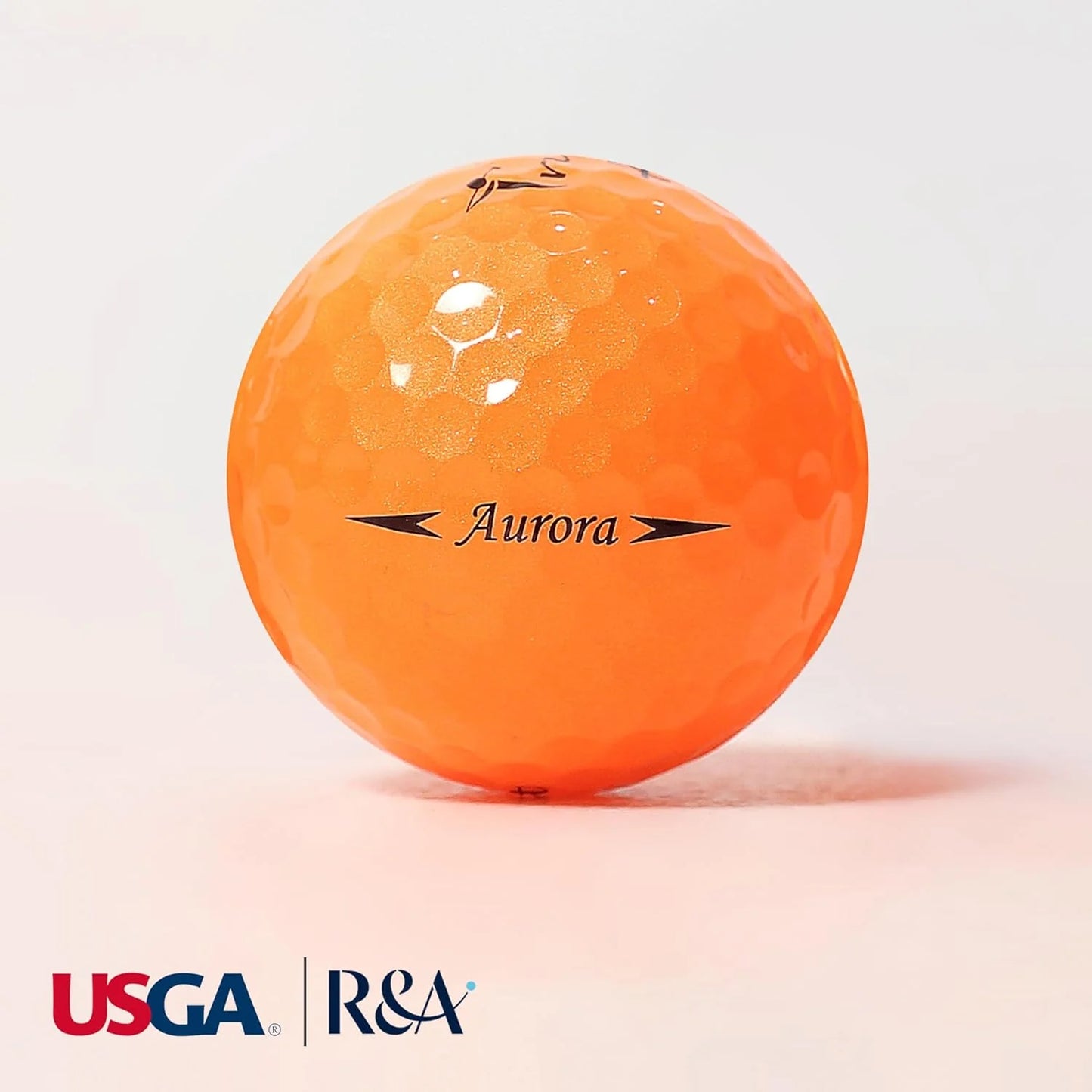 Trust Aurora Orange(オーロラオレンジ) ゴルフボール クリスタルウレタンカバー 1ダース