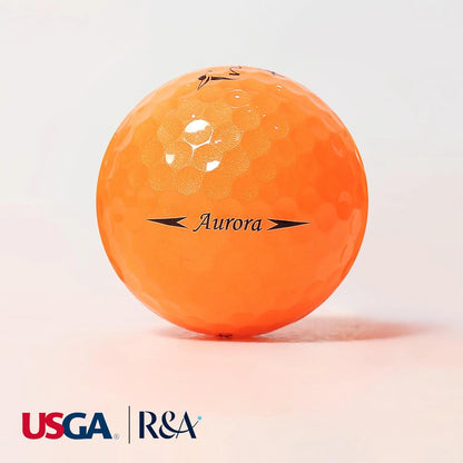 Trust Aurora Orange(オーロラオレンジ) ゴルフボール クリスタルウレタンカバー 1ダース